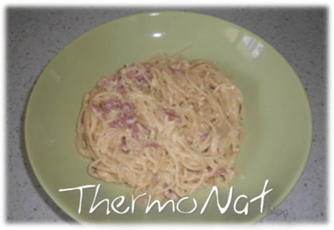 ThermoNatCat - Thermomix Natalia Castello - Espaguetis carbonara
