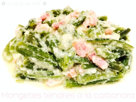 Thermonat - el blog de nat - Mongetes tendres a la carbonara